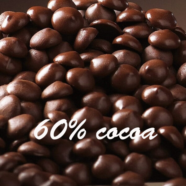 Tumeda šokolaadi nööbid, 60% kakaod, 500g